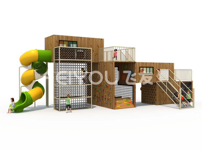 FY305-01地產(chǎn)幼兒木質(zhì)組合滑梯-公園無(wú)動(dòng)力實(shí)木游樂(lè)設(shè)施